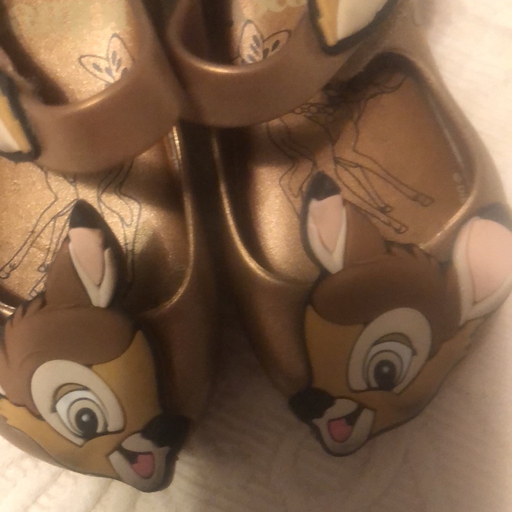 Girls mini Melissa rare fall Bambi Character Shoes